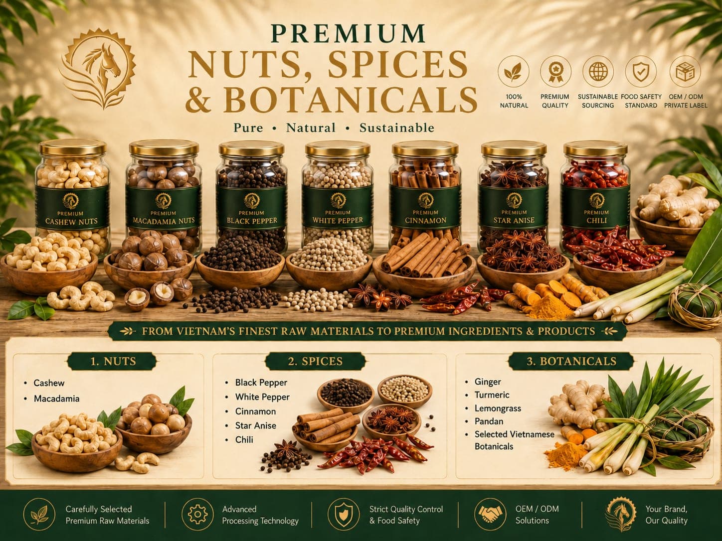 Nuts, Spices & Botanicals